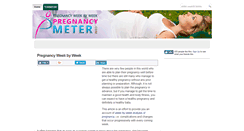 Desktop Screenshot of pregnancymeter.com